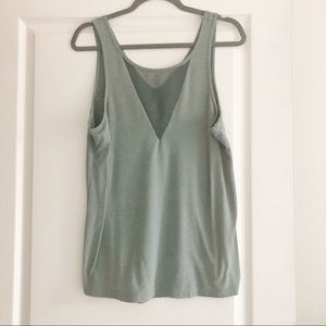 Mesh front yoga workout tank